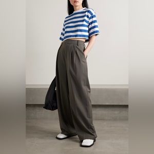 The Frankie Shop - Karina Cropped Jersey Cotton T-Shirt